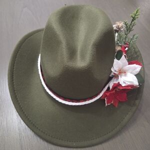 Country Christmas Festive Cowgirl Hat
